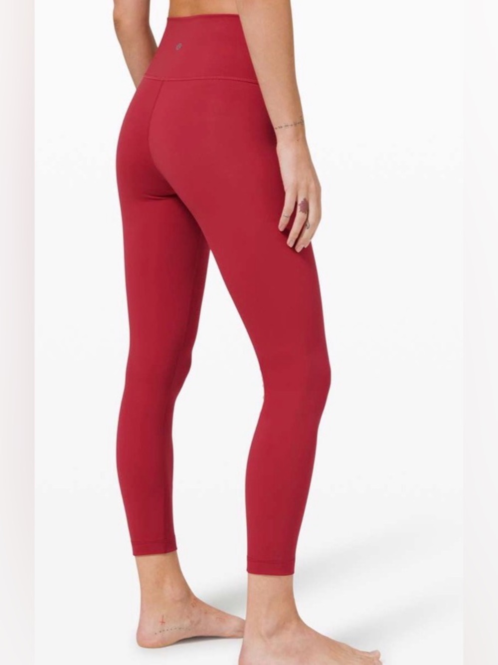 Lululemon Wunder Under High-Rise Tight 25" Full-On Luxtreme Soft Cranberry, sz 6